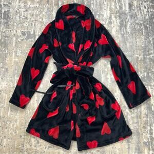 Victoria’s Secret warm soft plush heart robe XS-S
